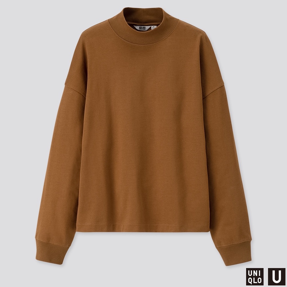 Uniqlo Heavweight Mockneck Long Sleeve Tee